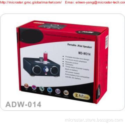 2011 Hot Portable Wooden Speaker ADW-014FM